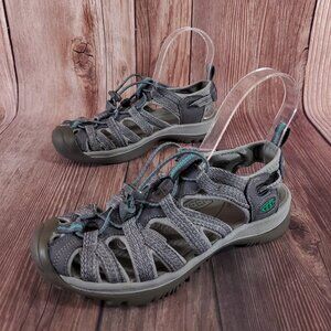Keen Whisper Womens Size 6.5 Gray Drawstring Waterproof Hiking Sandals 1022814